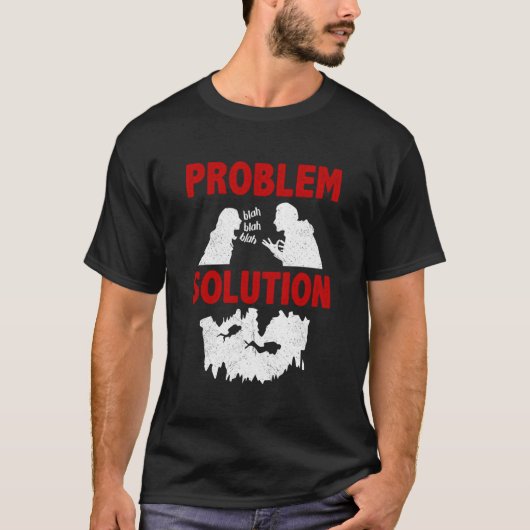 Höhlentaucher Problemlösung Hobby T-Shirt (Vorderseite)