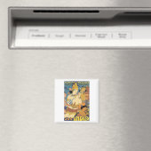 Höhlenteppiche, siehe Indien Reiseplakat Magnet (In Situ (Geschirrspüler))