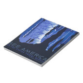 Höhlenweg Vintage Travel Poster Notizblock (Rotiert)