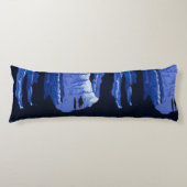 Höhlenweg Vintage Travel Poster Seitenschläferkissen (Vorderseite)