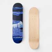 Höhlenweg Vintage Travel Poster Skateboard (Vorderseite)