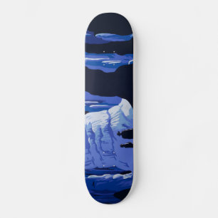 Höhlenweg Vintage Travel Poster Skateboard