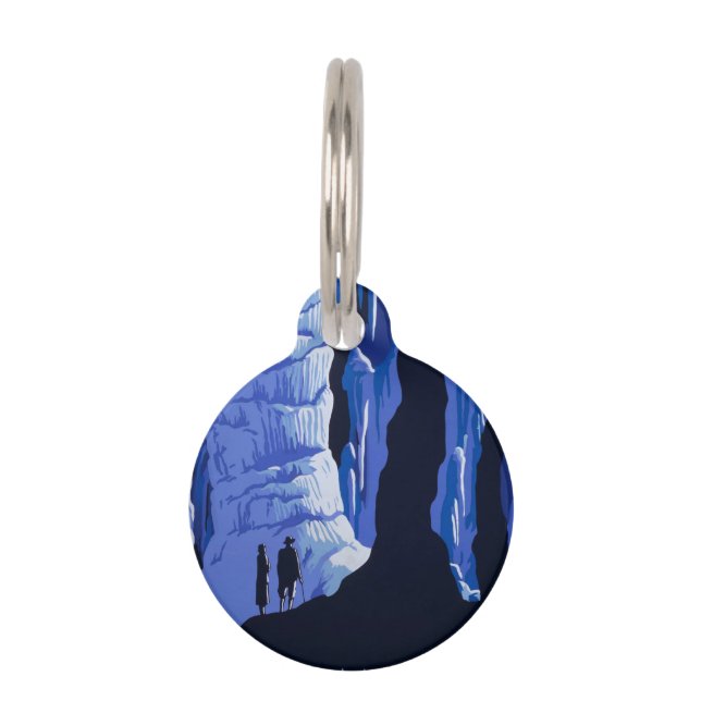 Höhlenweg Vintage Travel Poster Tiermarke (Vorderseite)