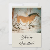 Höhlenzeichnungen Lascaux Französisch prähistorisc Einladung (Vorderseite)