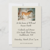 Höhlenzeichnungen Lascaux Französisch prähistorisc Einladung (Rückseite)