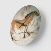 Höhlenzeichnungen Lascaux Französische prähistoris Runde Wanduhr (Winkel)