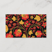 Hohloma rote und gelbe Visitenkarte (Rückseite)