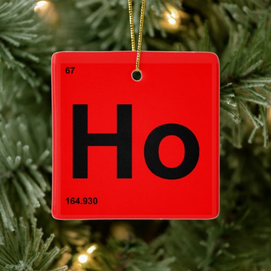 HoHo Benutzerdefiniertes Text Periodic Table Eleme Keramikornament (Baum)