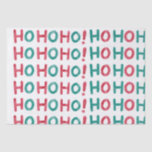 Hoho Christmas Seidenpapier<br><div class="desc">Red and Green HOHOHO</div>