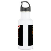 HoHo! Frohe Weihnachten und ein glückliches neues  Trinkflasche (Rückseite)