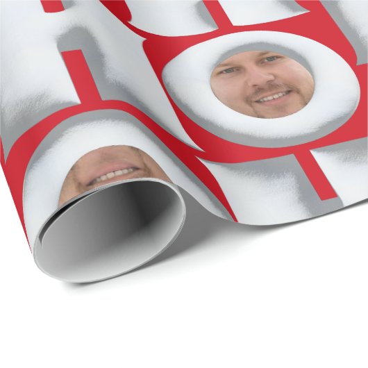 HoHo! Geschenk von mir! Ihr Face Wrapping Paper Geschenkpapier (Rolleneckpunkt)