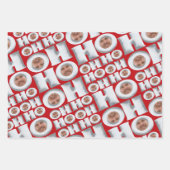 HoHo! Geschenk von mir! Ihr Face Wrapping Paper Geschenkpapier Set (Vorderseite 2)