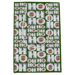 HoHo! Geschenk von mir! Ihr Face Wrapping Paper Mittlere Geschenktüte