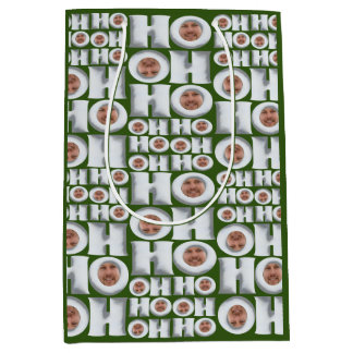 HoHo! Geschenk von mir! Ihr Face Wrapping Paper Mittlere Geschenktüte