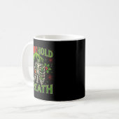 Hoho Hold Your Breath Funny Nurse Christmas  Kaffeetasse (Vorderseite Links)