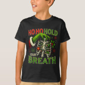 Hoho Hold Your Breath Funny Nurse Christmas  T-Shirt (Vorderseite)