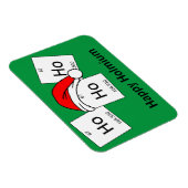 HoHo Holmium Chemistry Element Christmas Pun Magnet (Rechte Seite)