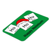 HoHo Holmium Chemistry Element Christmas Pun Magnet (Linke Seite)