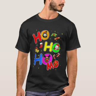 Hoho Homo Gay Weihnachts-Weihnachtsmannmütze Liebe T-Shirt