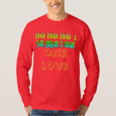 HoHo Jamaica Eine Liebe frohe Weihnachtsfarben T-Shirt (Vorderseite)