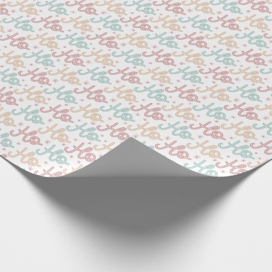 HoHo Weihnachts-Geschenkpapier Geschenkpapier (Ecke)