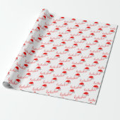 HoHo Weihnachts-Hat Red White Geschenkpapier (Ungerollt)