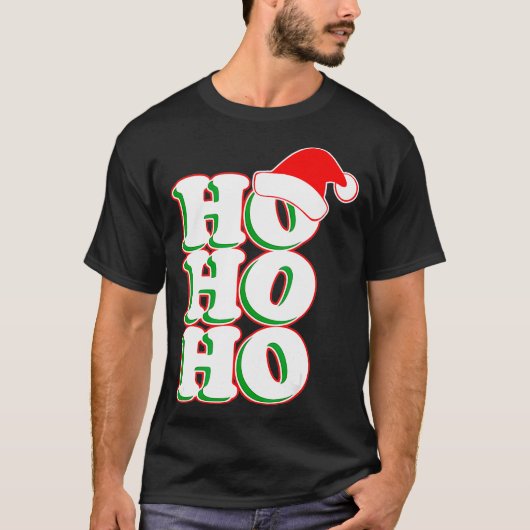 HoHo Weihnachts-Outfit für den Weihnachtsmann T-Shirt (Vorderseite)