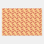 HoHo Weihnachtsmann-Bilder zum Weihnachtsfest Geschenkpapier Set (Vorderseite 2)