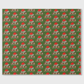 HoHo Weihnachtsmannmütze Red White Geschenkpapier (Flach)