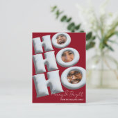 HOHOHO! Create your own holiday card! Postkarte (Stehend Vorderseite)