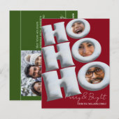 HOHOHO! Erstelle deine eigene Weihnachtskarte! Postkarte (Vorne/Hinten)