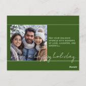 HOHOHO! Erstelle deine eigene Weihnachtskarte! Postkarte (Rückseite)