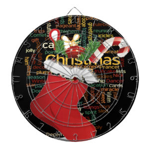 HoHoHo! Frohe WeihnachtsGESCHENKE und ein glücklic Dartscheibe