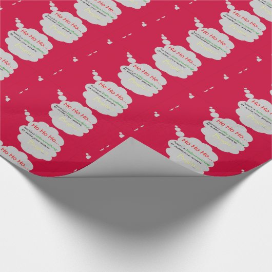 HoHoHo Geschenkpapier (Ecke)