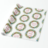 HoHoHo Glossy Christmas Wrapping Paper Geschenkpapier (Ungerollt)
