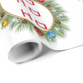HoHoHo Glossy Christmas Wrapping Paper Geschenkpapier (Rolleneckpunkt)