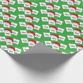 HoHoHo Holmium-Chemie-Element-Weihnachtswortspiel Geschenkpapier (Ecke)