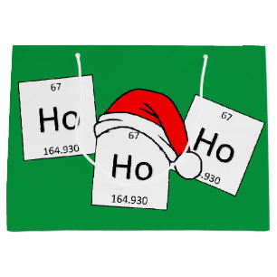 HoHoHo Holmium-Chemie-Element-Weihnachtswortspiel Große Geschenktüte