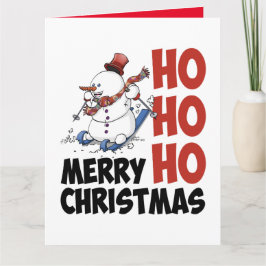 Hohoho Merry Christmas. Feestdagen Kaart Karte