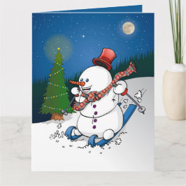 Hohoho Merry Christmas. Feestdagen Kaart Karte