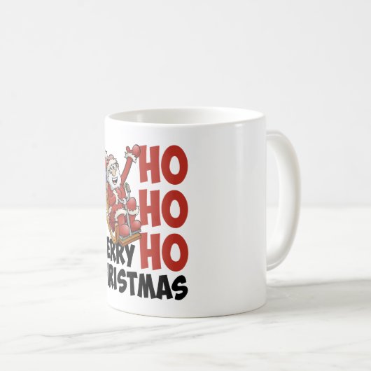 Hohoho Merry Christmas. Kaffeetasse (VorderseiteRechts)