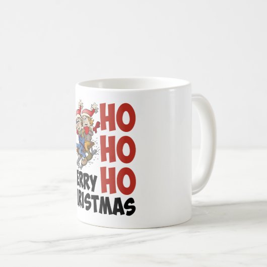Hohoho Merry Christmas. Kaffeetasse (VorderseiteRechts)