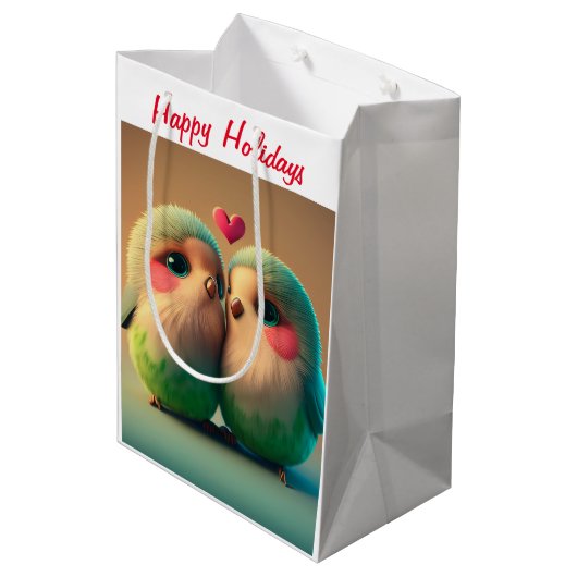 HoHoHo Mittlere Geschenktüte (Rückseite Schrägansicht)