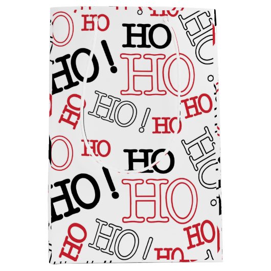 HoHoHo Mittlere Geschenktüte (Vorderseite)
