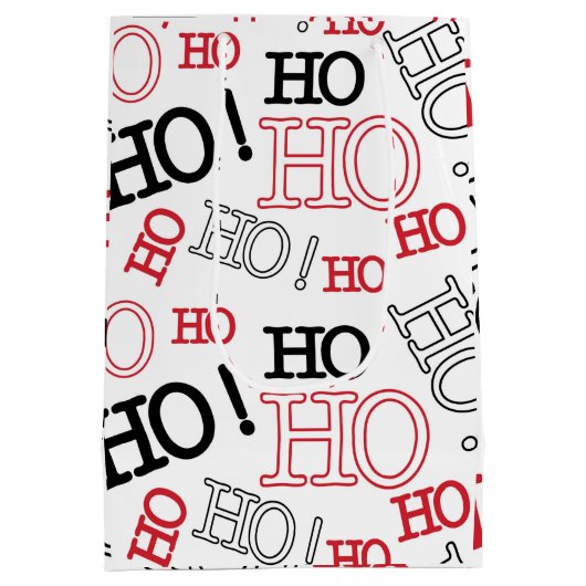 HoHoHo Mittlere Geschenktüte (Rückseite)