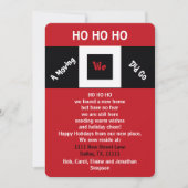 HOHOHO New Address Holiday Moving Announcement Einladung (Vorderseite)