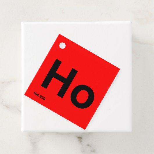 HoHoHo Periodic Table Element HO-Geschenk Geschenkanhänger (Beispiel)