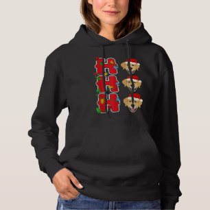 Hohoho Santa Golden Retriever Christmas Hoodie