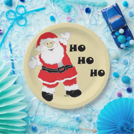 HoHoHo Santa Pappteller (Party)