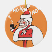 HoHoHo Verzierung Keramikornament (Hinten)